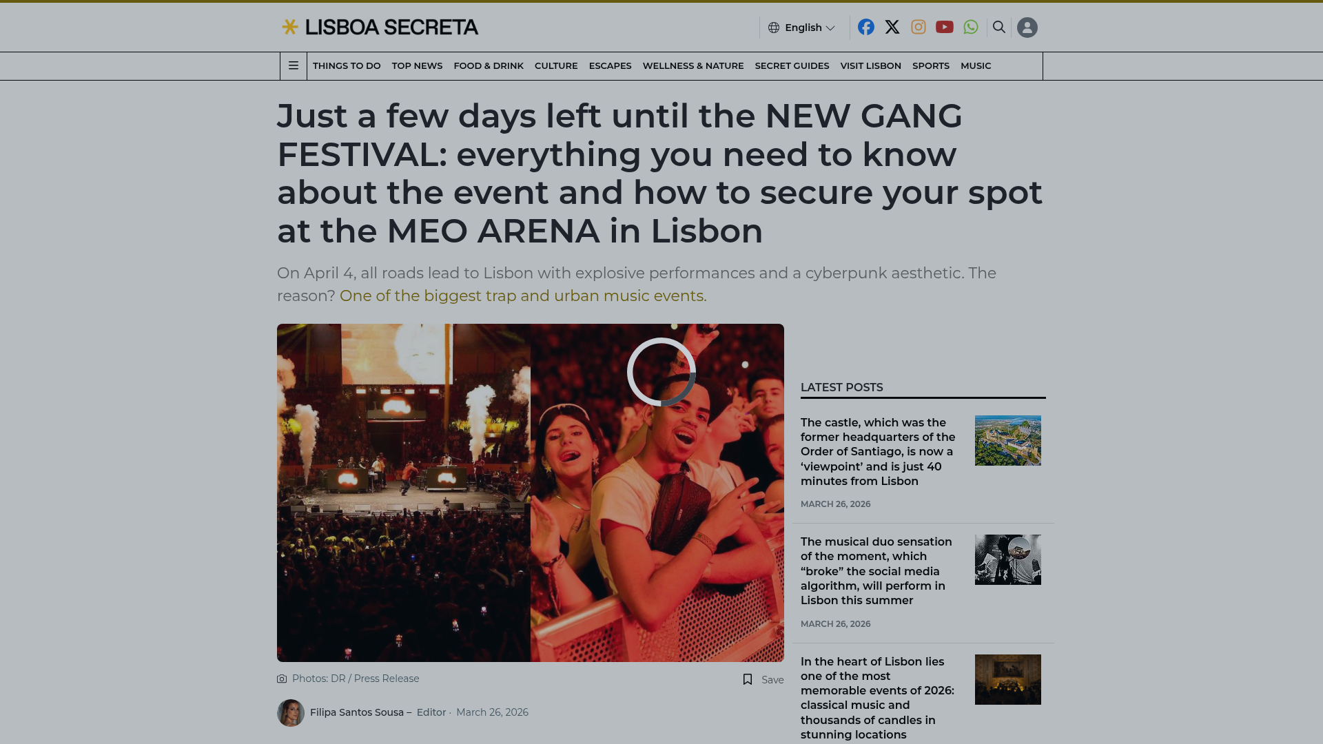 New Gang Festival 2026: Europe's biggest trap and urban music festival at MEO Arena